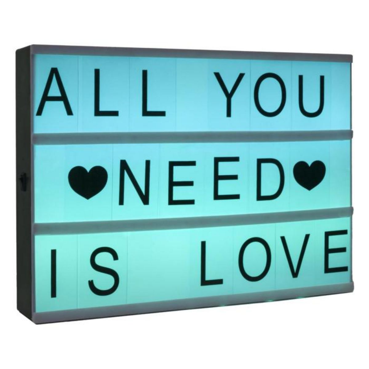 ATMOSPHERA Boîte à Message Lumineuse Multicolore  Cinéma  30cm Noir