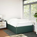 VIDAXL Cadre de lit sans matelas vert fonce 120x200 cm velours