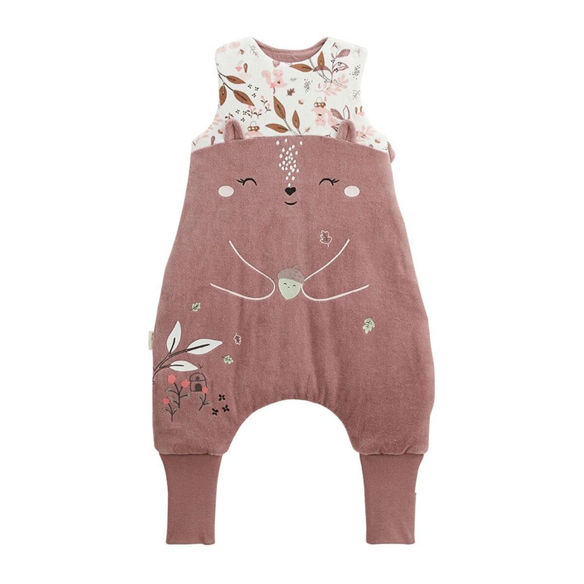 Petit Béguin Turbulette d'hiver en velours avec pieds retroussables Sora