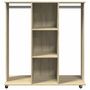 Voir la diapositive 4 : VIDAXL Garde-robe avec roues chene sonoma 102x38x110cm bois ingenierie