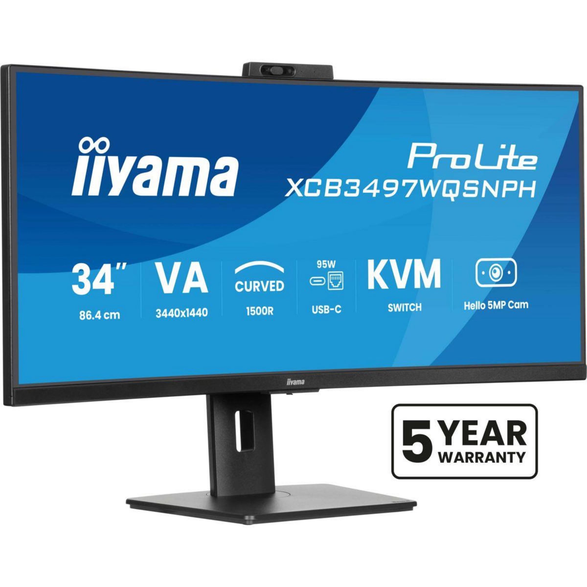 Iiyama Ecran PC PROLITE XCB3497WQSNPH-B1 34'' VA