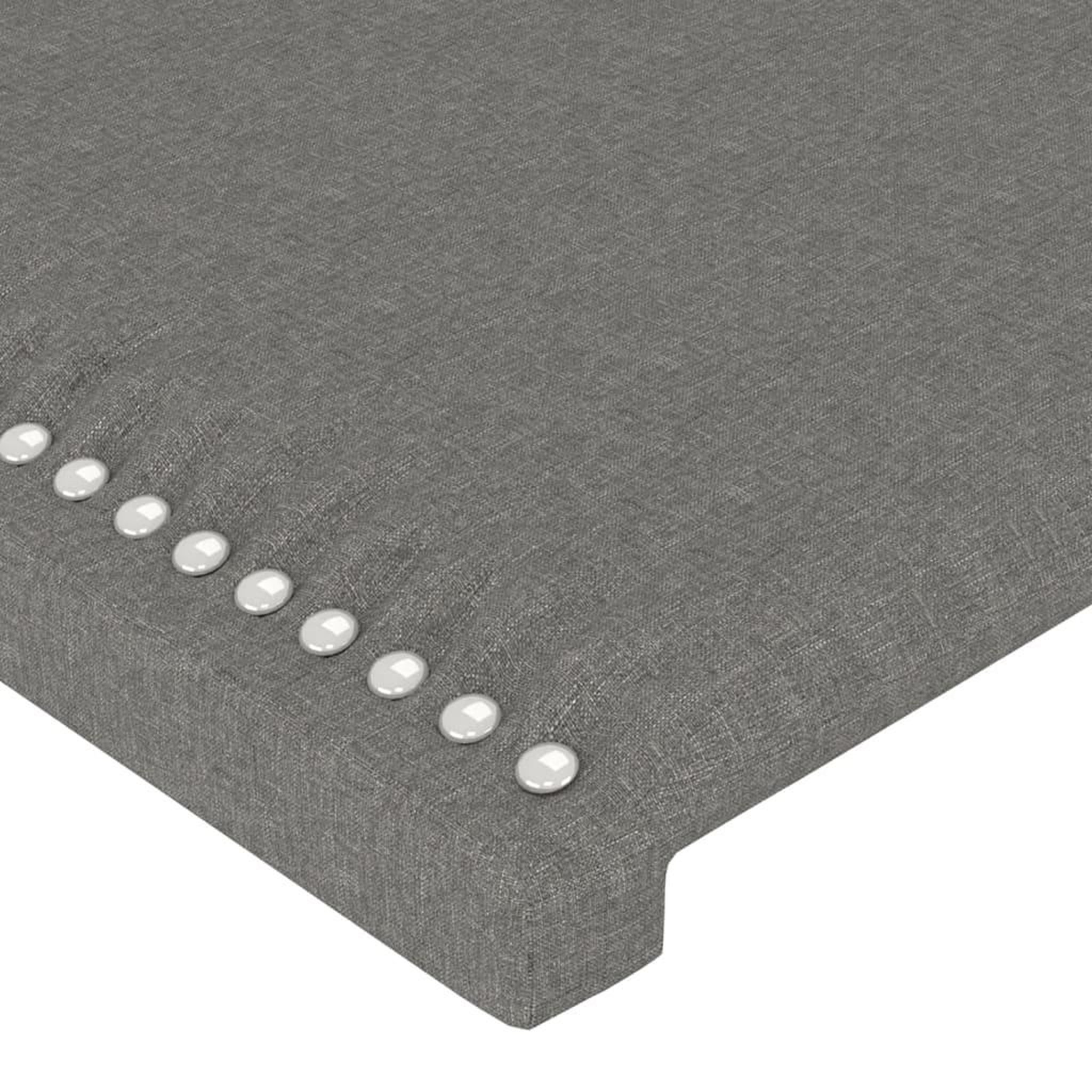 Voir la diapositive 5 : VIDAXL Tete de lit a LED Gris fonce 200x5x78/88 cm Tissu