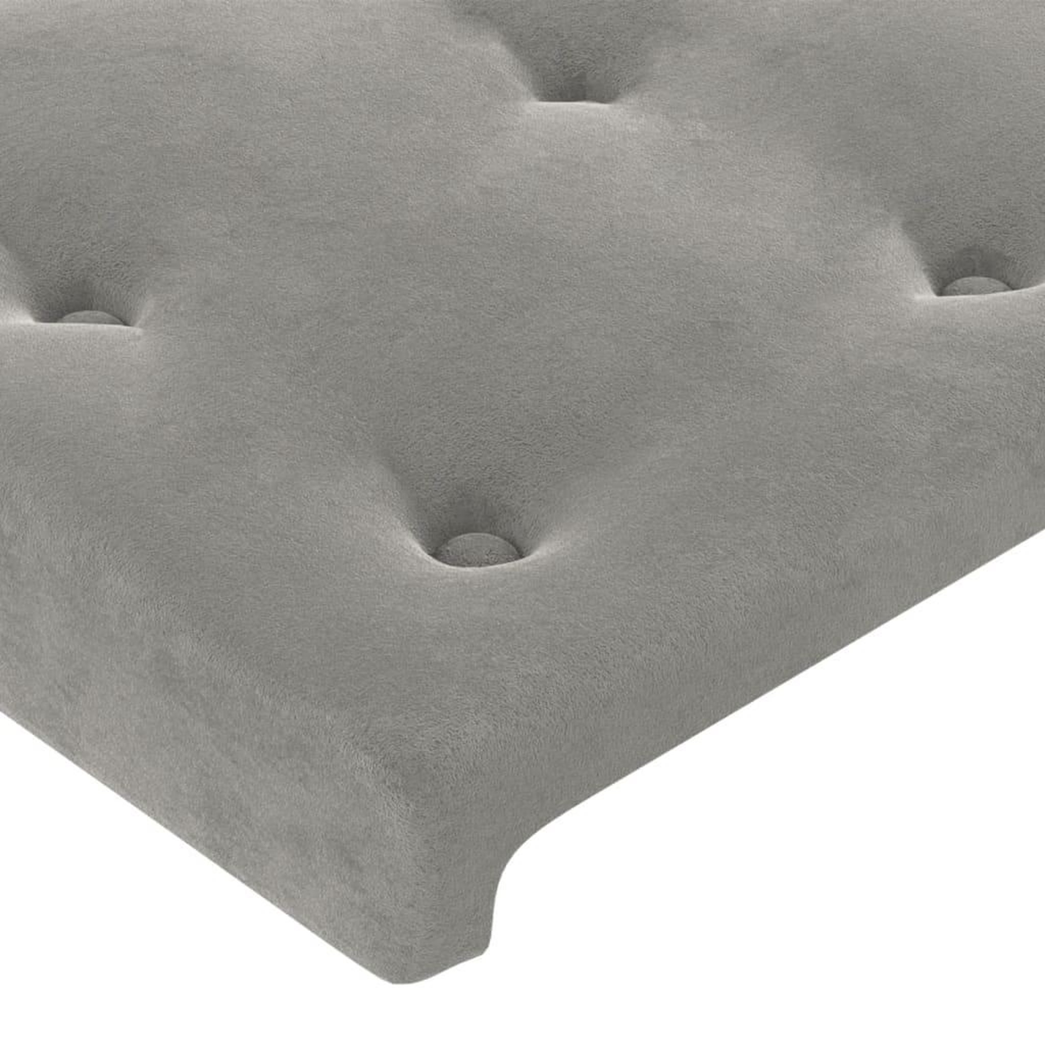 Voir la diapositive 4 : VIDAXL Tetes de lit 4 pcs Gris clair 72x5x78/88 cm Velours
