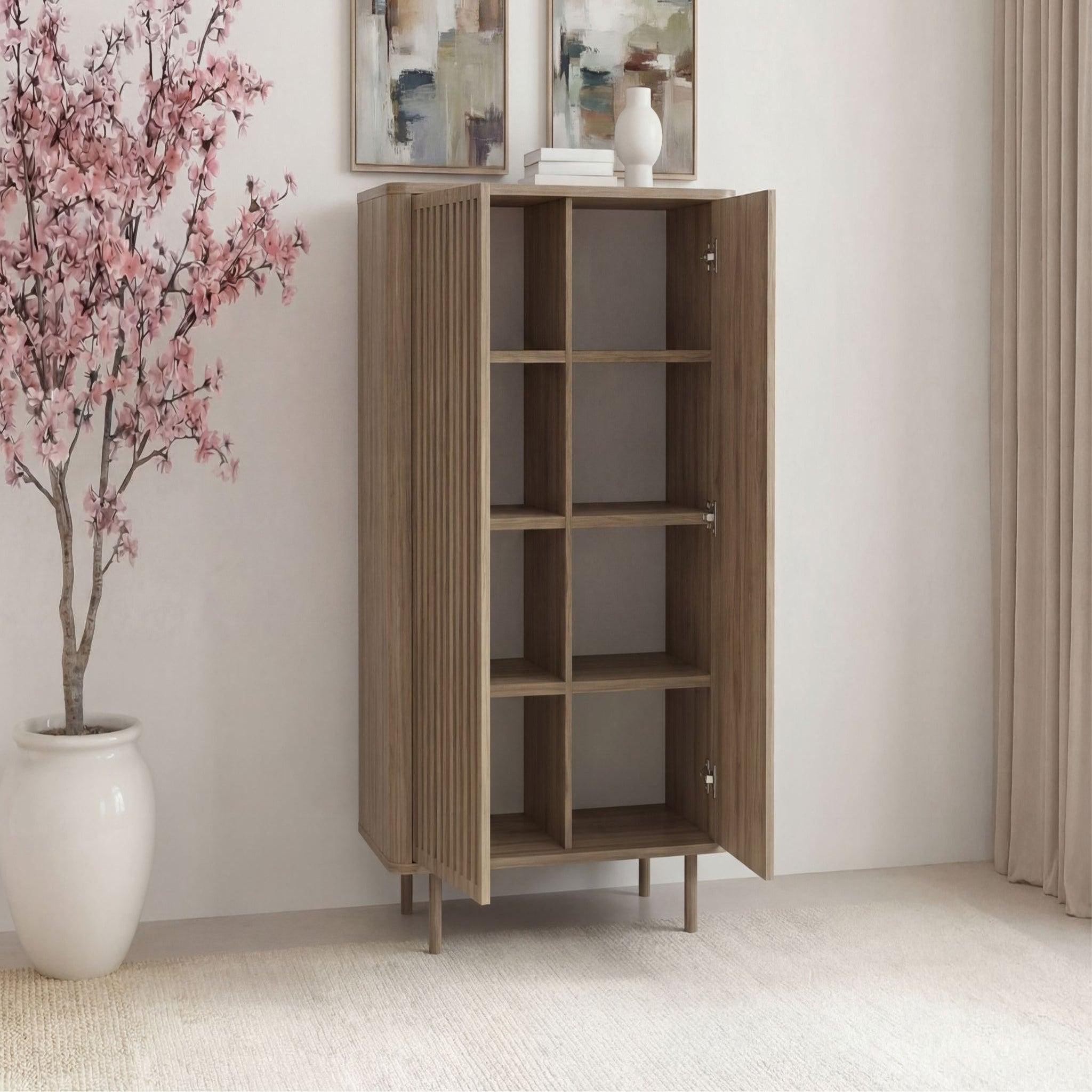 Voir la diapositive 5 : CASANOVA PARIS BLOOM - Commode 2 tiroirs 86cm en mélamine - Chêne clair
