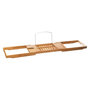 Voir la diapositive 2 : FIVE Pont de baignoire design Bamboo - L. 70/105 cm - Marron