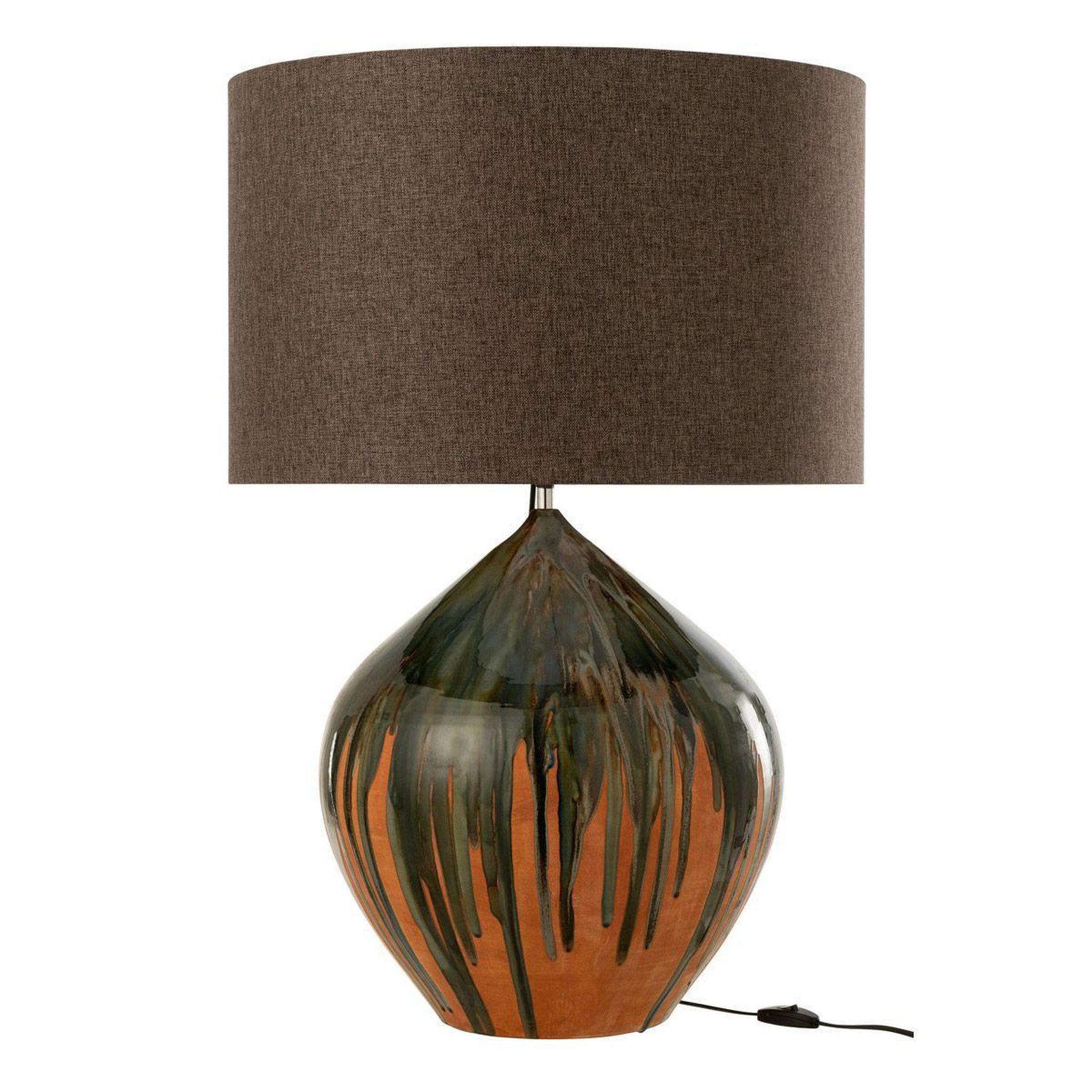 Voir la diapositive 1 : J-LINE Lampe à poser en céramique  peinture  80cm multicolore
