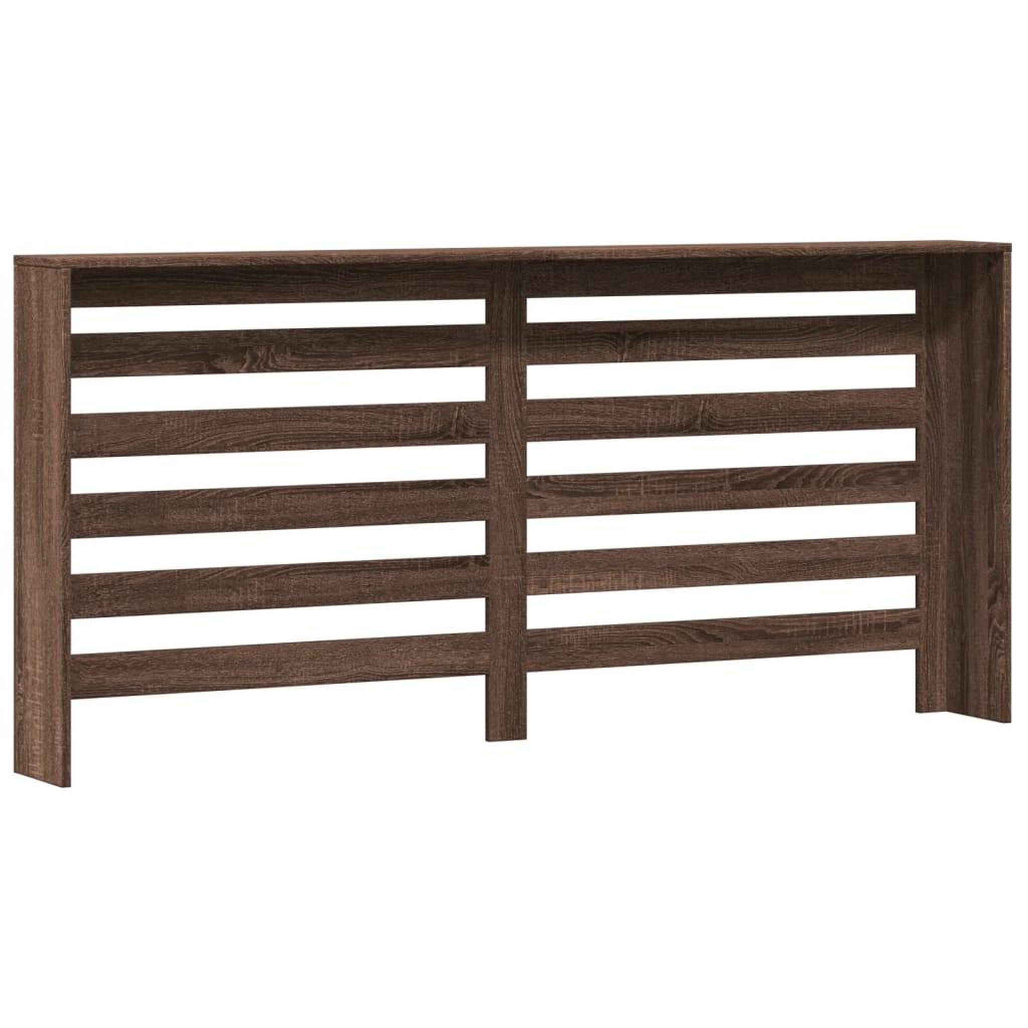 Voir la diapositive 5 : VIDAXL Cache-radiateur chene marron 175x20x82 cm bois d'ingenierie