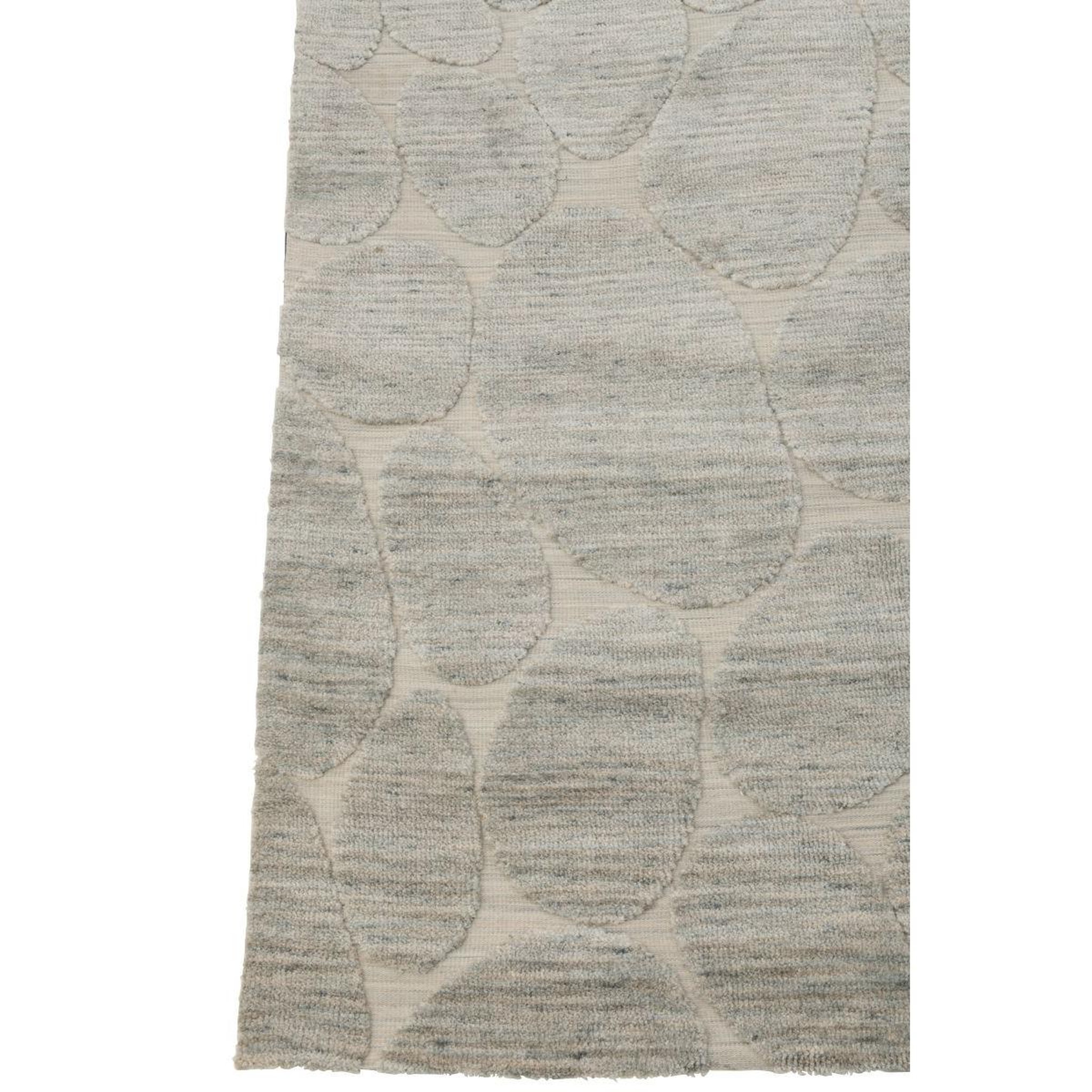Voir la diapositive 2 : J-LINE Tapis déco  effet galet  200x300cm bleu gris