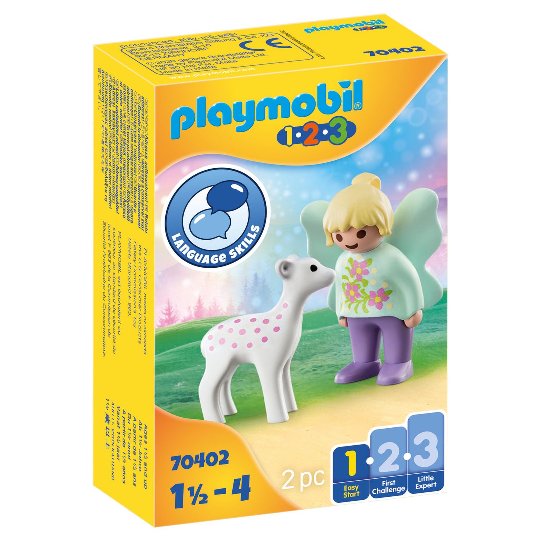 Voir la diapositive 1 : PLAYMOBIL 70402 1.2.3 - Fée avec faon
