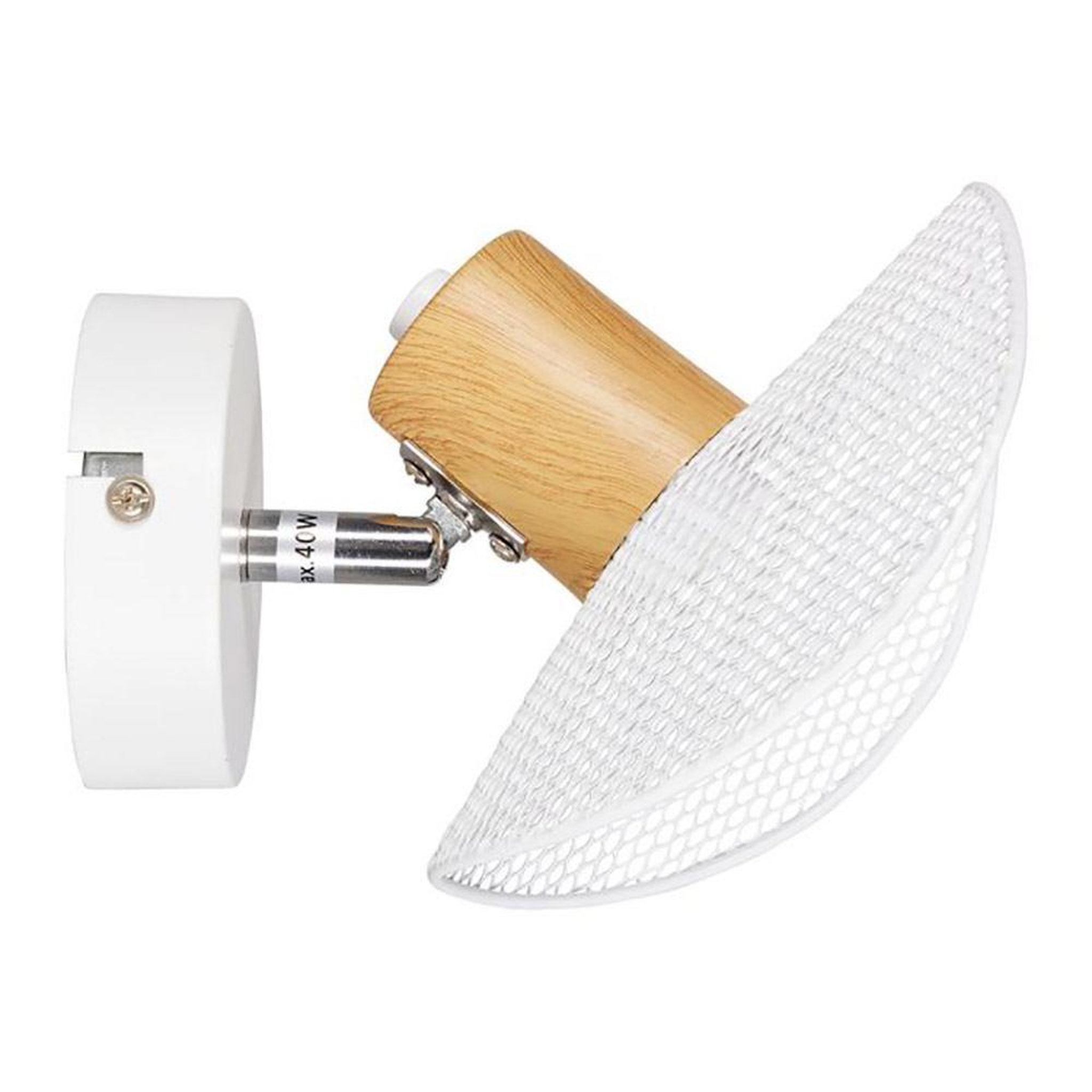 OSTARIA Applique spot orientable métal Hyde blanc