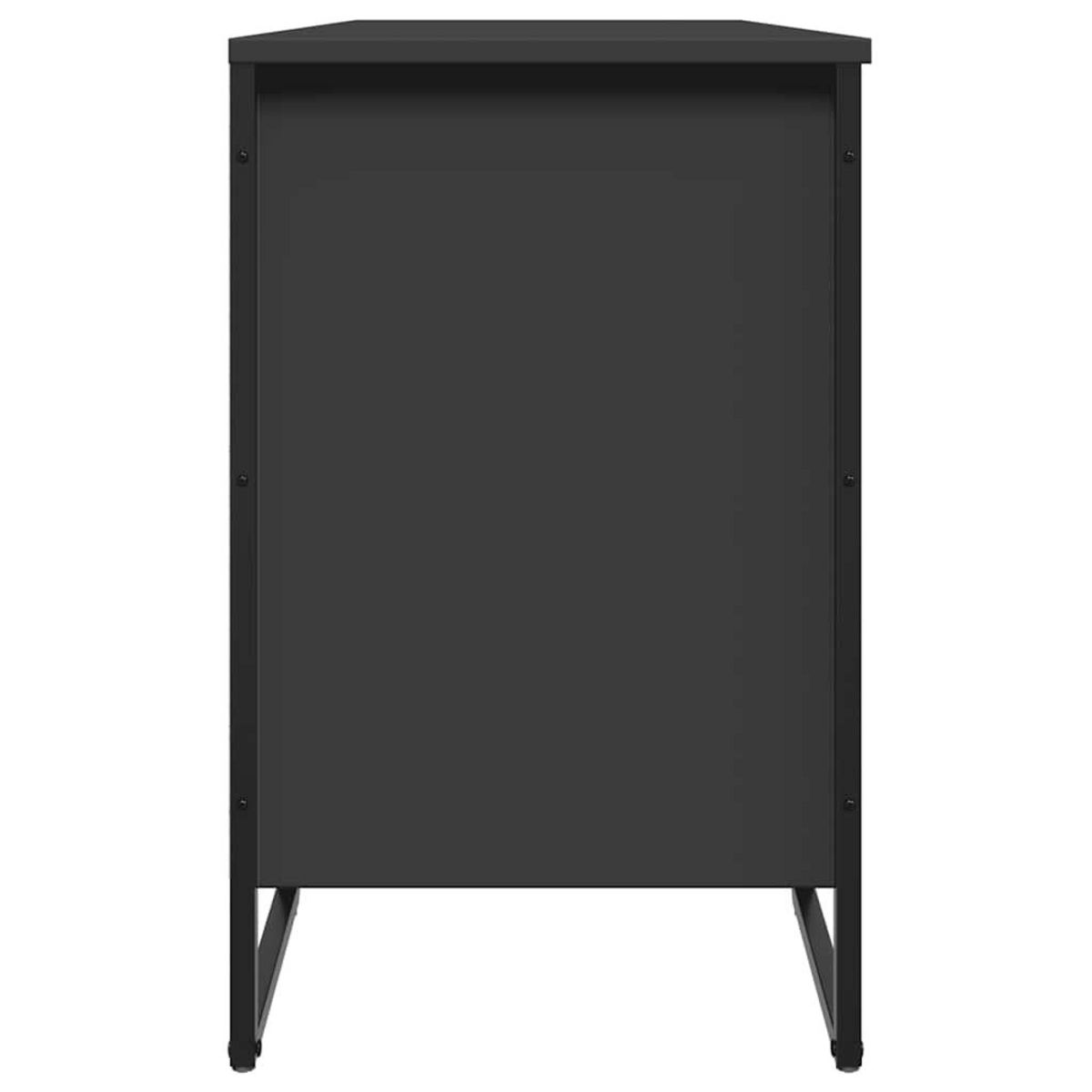 VIDAXL Armoire a chaussures noir 90x38x61,5 cm bois d'ingenierie