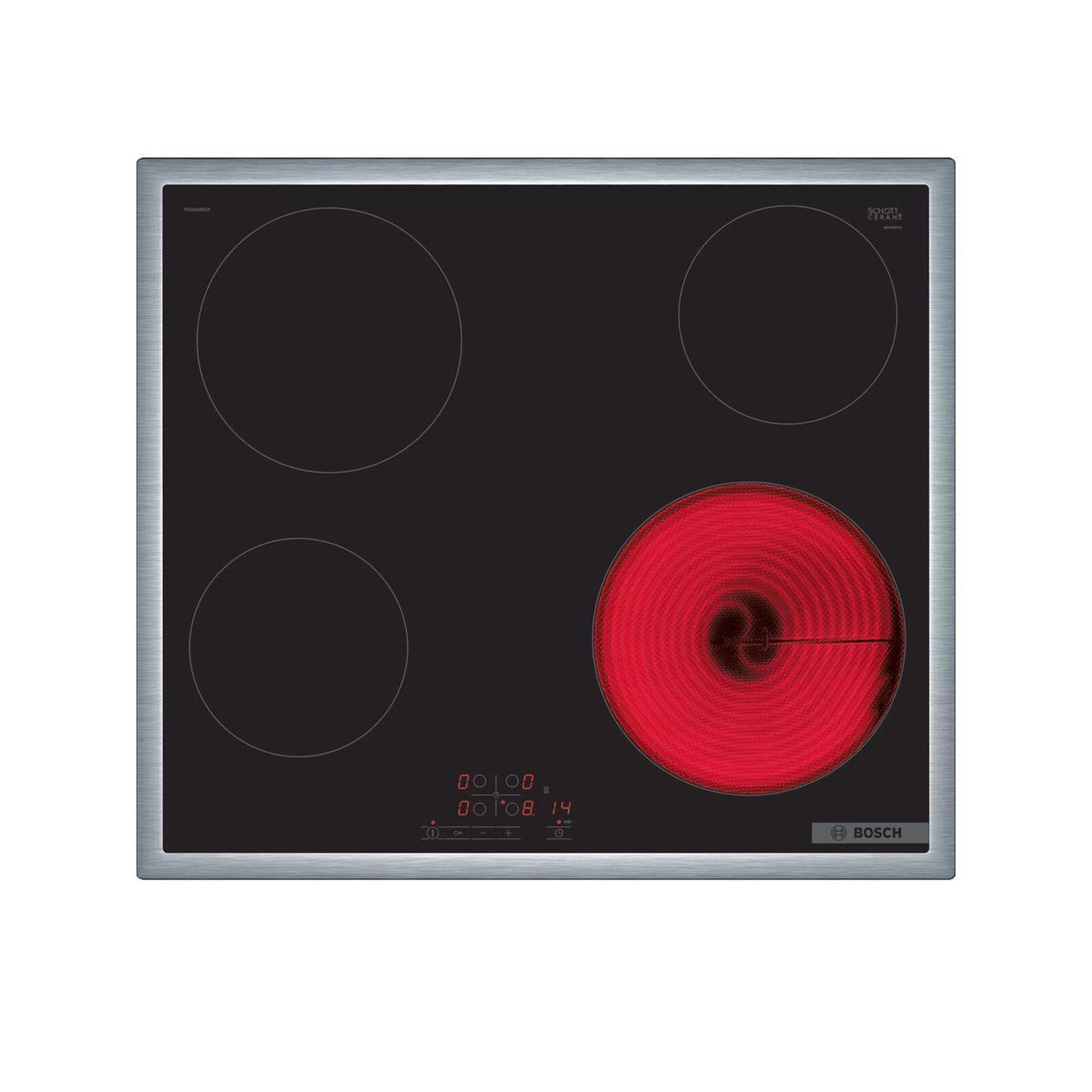 BOSCH Plaque vitrocéramique PKE645BB2E 6600W 60cm