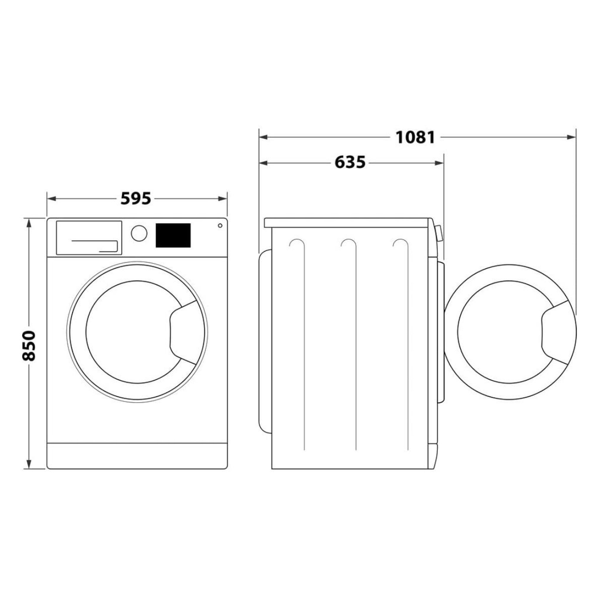 Voir la diapositive 6 : Whirlpool Lave-linge frontal 10kg 1400 trs/min - ffbr10489bsvfr
