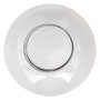 Voir la diapositive 1 : SECRET DE GOURMET Lot de 6 Assiettes Creuses  Soft Grey  20cm Blanc