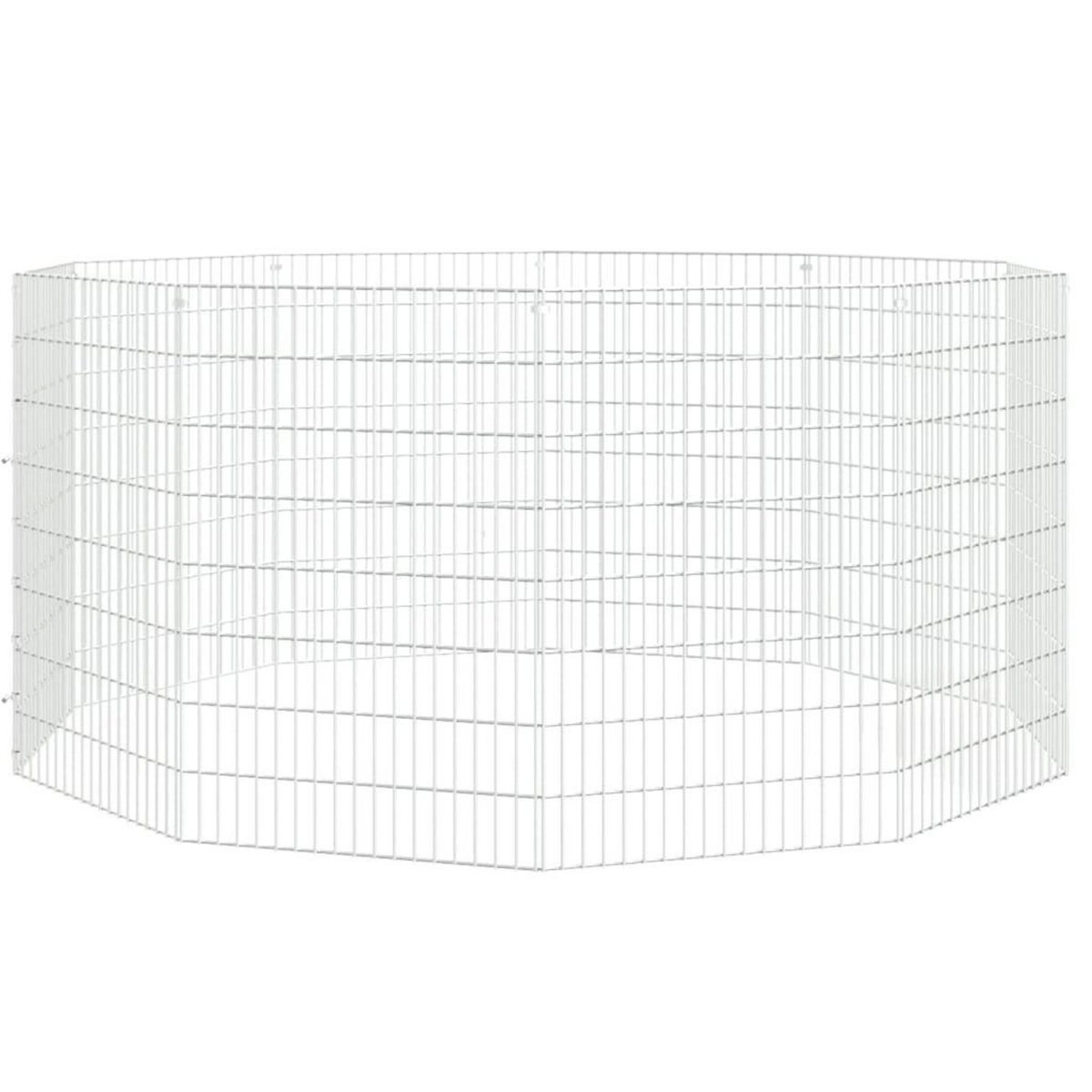 VIDAXL Enclos d'animaux en liberte 10 panneaux 54x80 cm fer galvanise