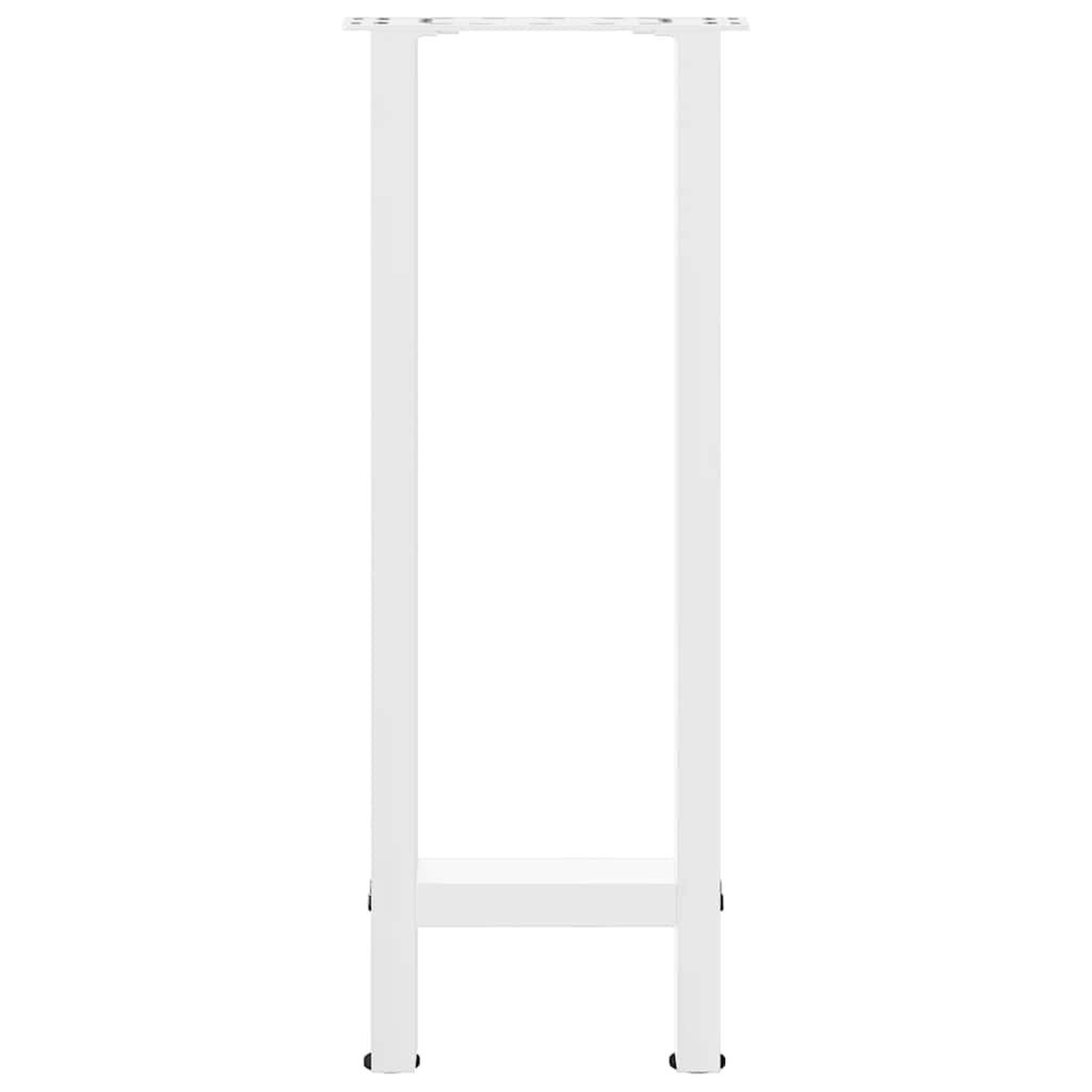 Voir la diapositive 5 : VIDAXL Pieds de table basse blanc 2 pcs 38x(72-73) cm acier