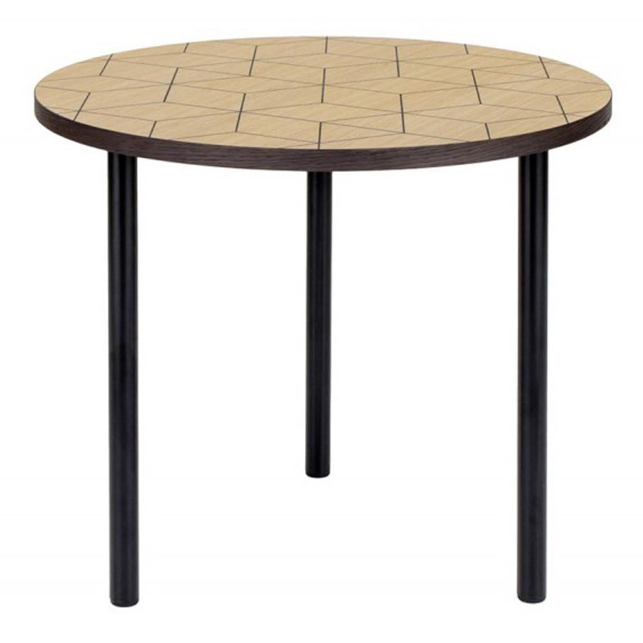 Paris Prix Table d'Appoint Design  Arty Triangles  50cm Chêne
