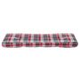Voir la diapositive 5 : VIDAXL Coussin de palette motif a carreaux rouge 120x40x12 cm tissu