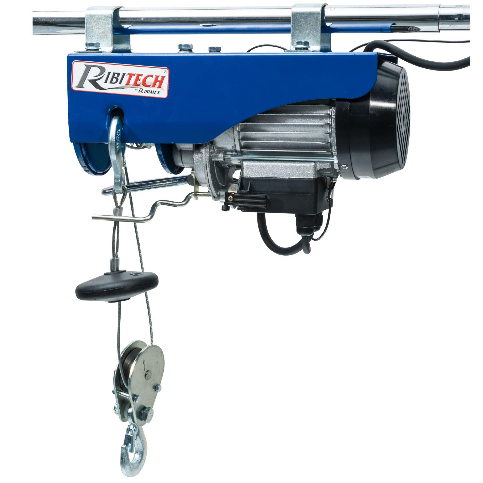 Voir la diapositive 2 : Ribimex Palan électrique 480w noir - pe100/200pt