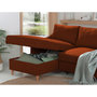 Voir la diapositive 4 : LISA DESIGN Will - canapé d'angle gauche - convertible avec coffre - 4 places - en tissu