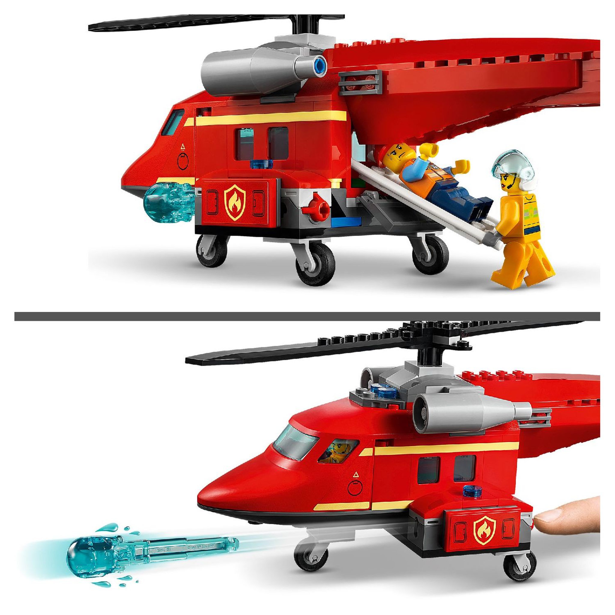 Voir la diapositive 4 : LEGO City 60281 - L&rsquo;hélicoptère de secours des pompiers