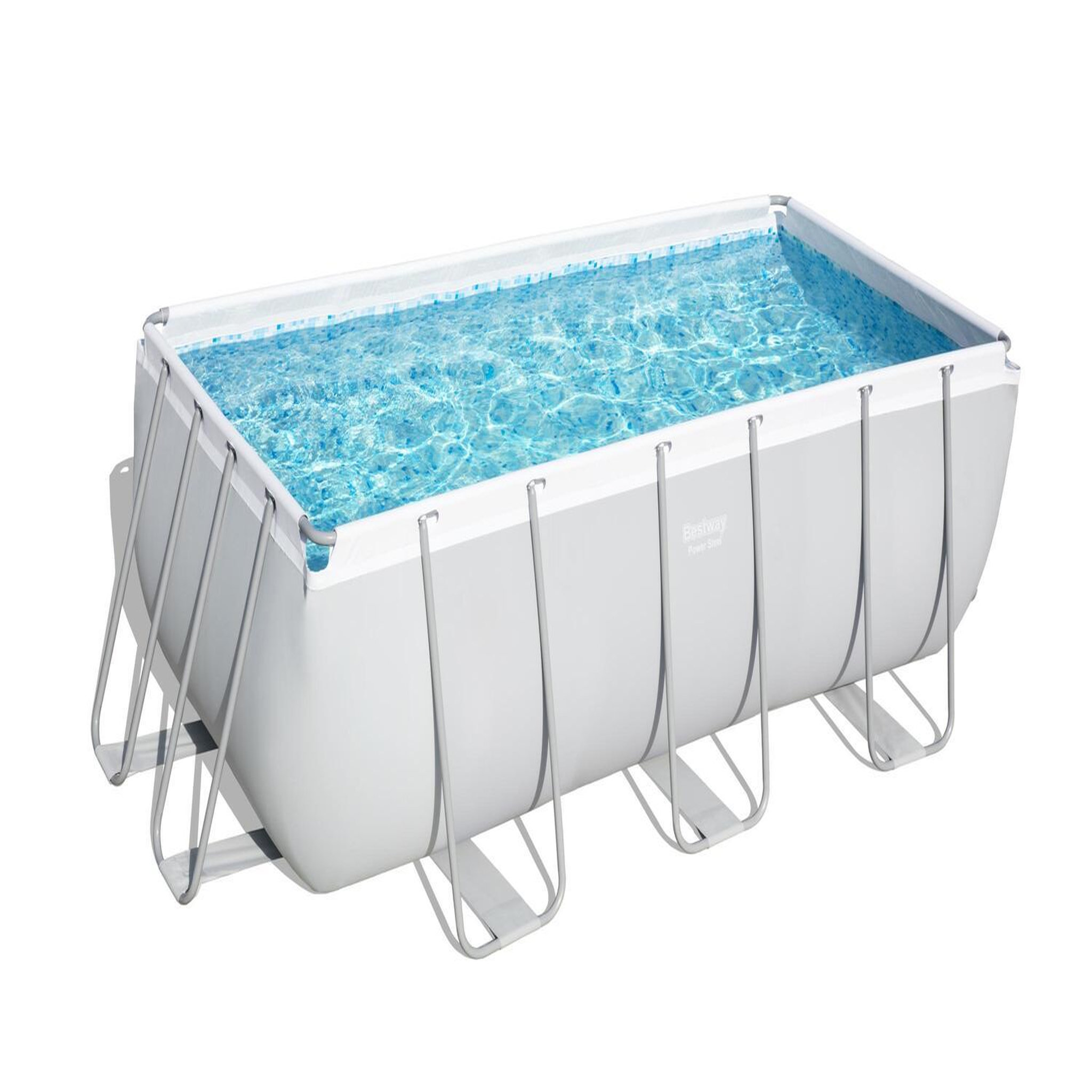 Voir la diapositive 1 : CONCEPT USINE Piscine hors sol rectangulaire 4,12 x 2,01 x 1,22 m HAWI
