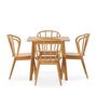 Voir la diapositive 3 : VS VENTA-STOCK Ensemble table 80x80 cm et 4 chaises de salle à manger Brisa Chêne