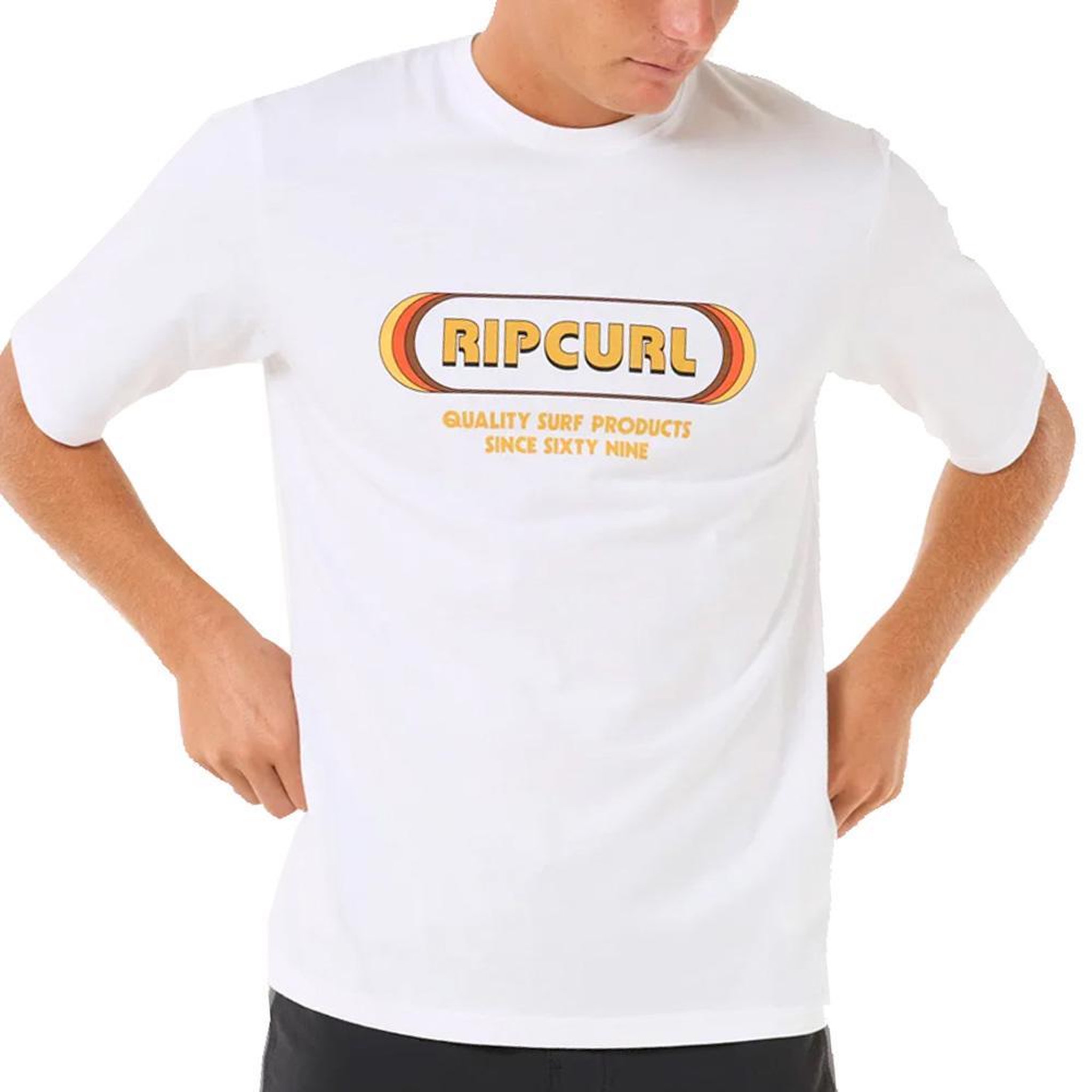 Rip Curl T-Shirt Blanc Homme Rip Curl Icons Of Surf. Coloris disponibles : Blanc