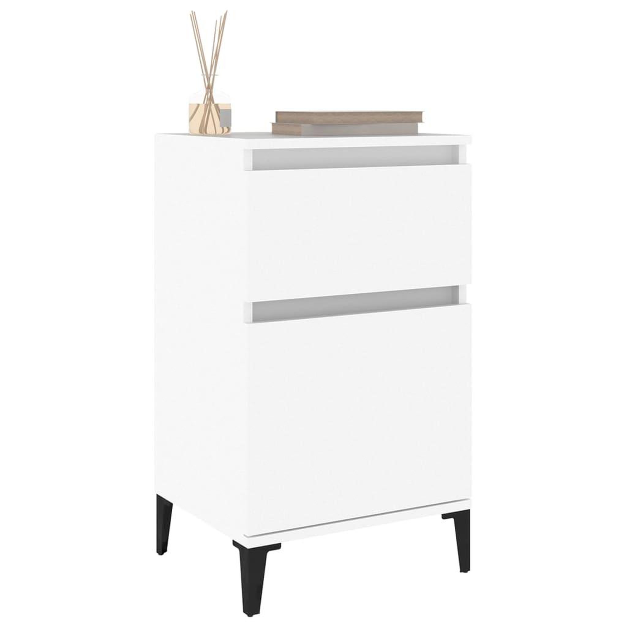 Voir la diapositive 4 : VIDAXL Table de chevet blanc 40x35x70 cm