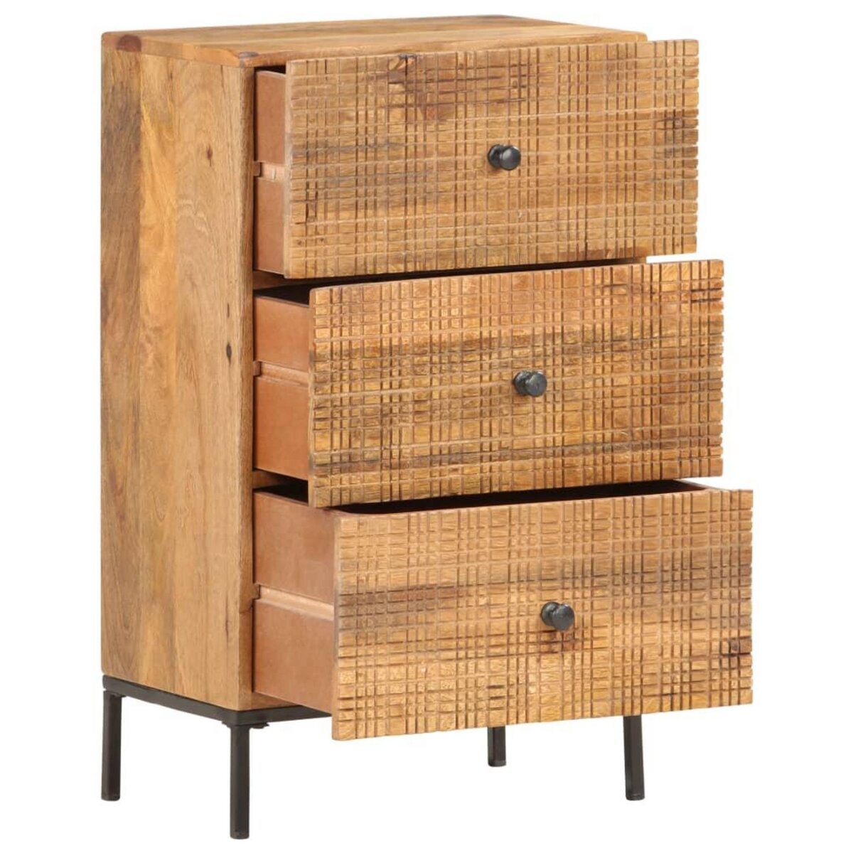 VIDAXL Buffet 45x30x75 cm Bois de manguier massif