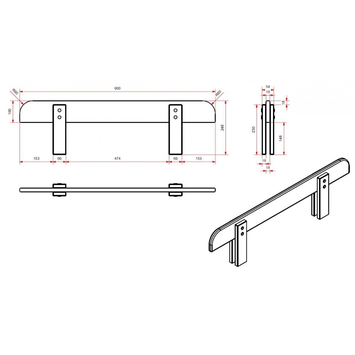 Paris Prix Barrière de Sécurité Enfant  Kiddy  90cm Gris