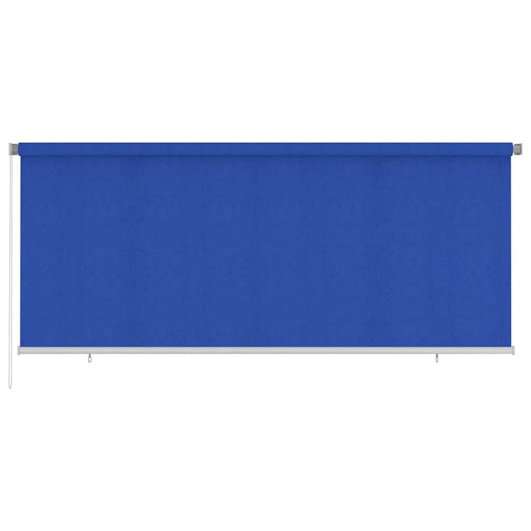 VIDAXL Store roulant d'exterieur 355 (l) x 140 (h) cm bleu hdpe