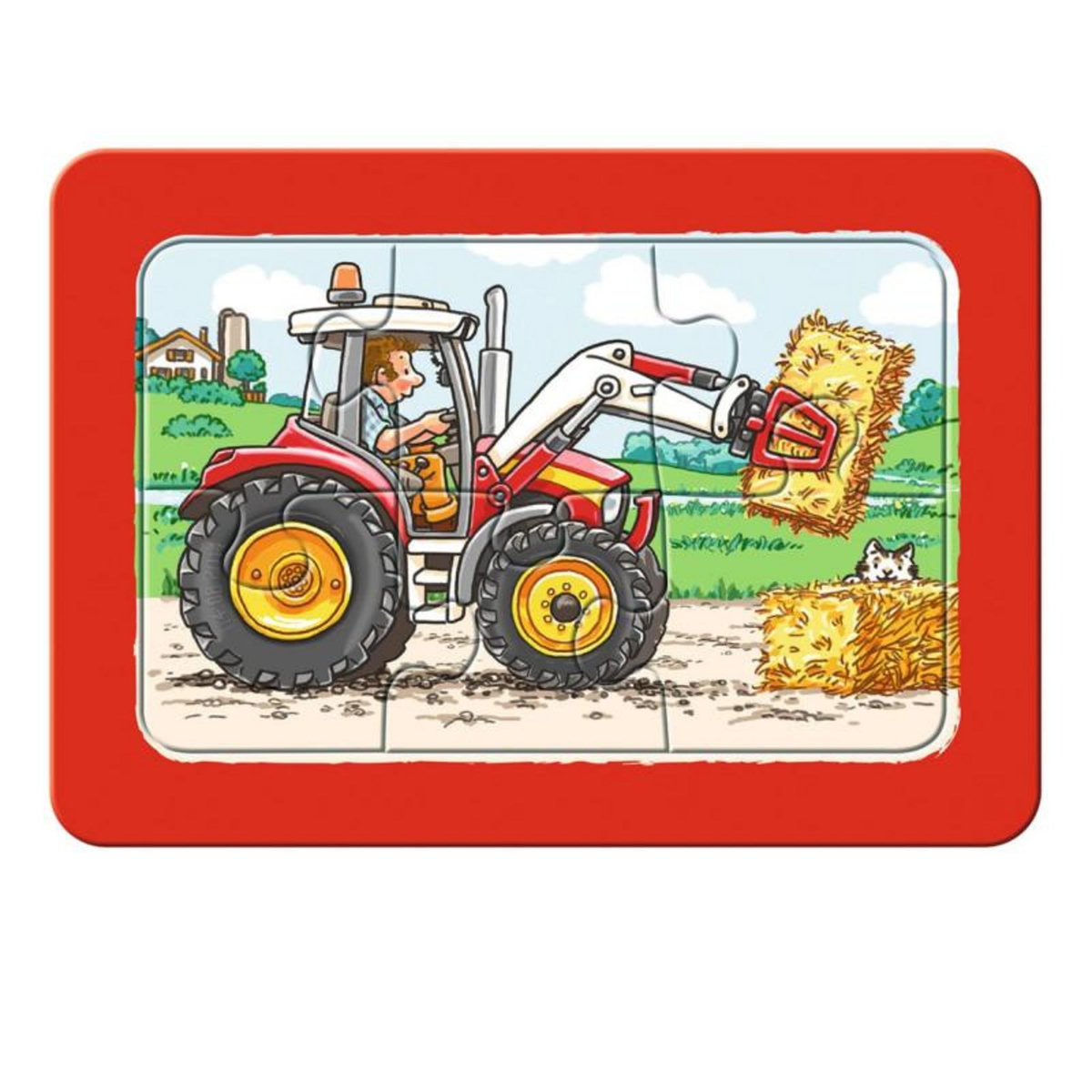RAVENSBURGER RAVENSBURGER Excavators, tractor and dump car, 3x6st.