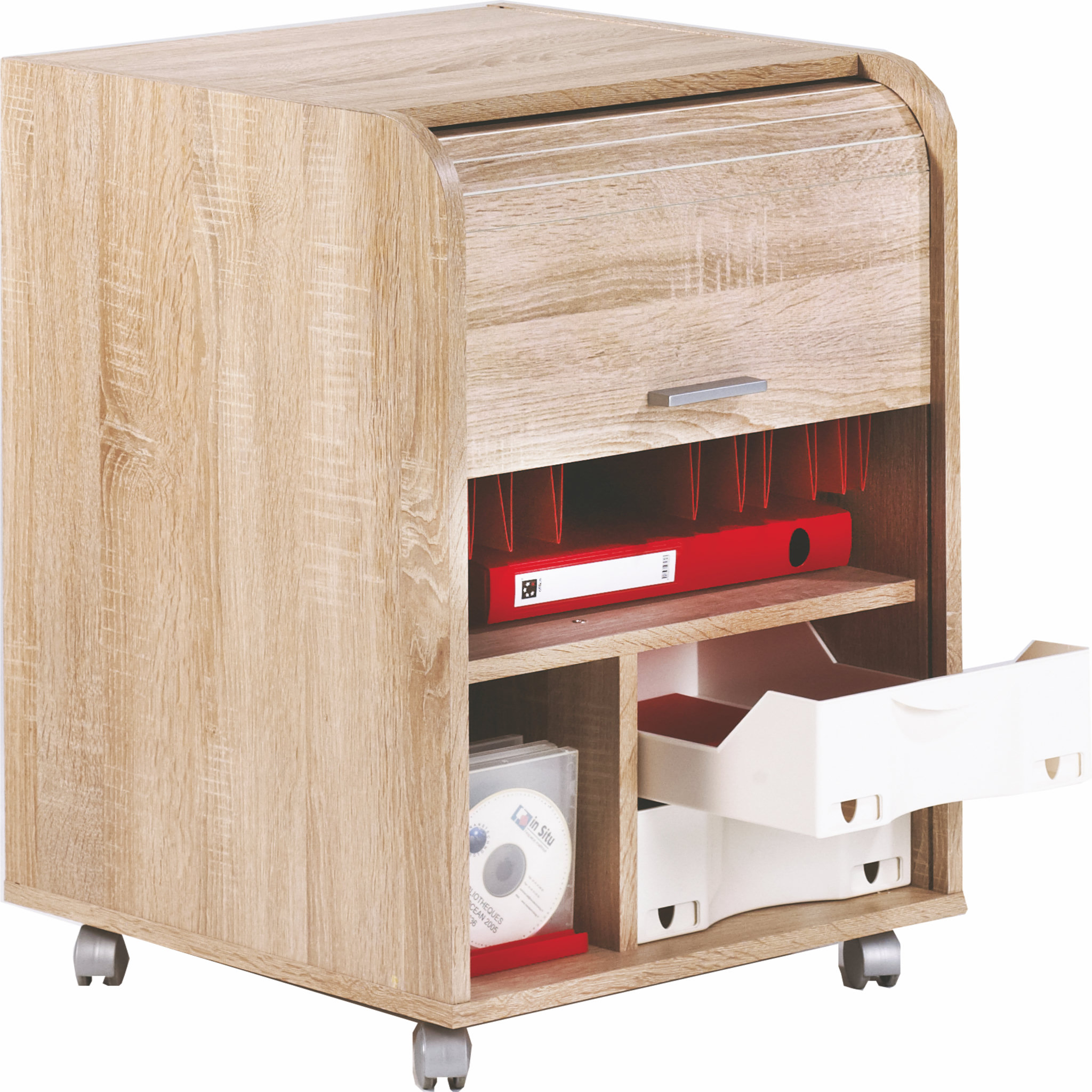 Voir la diapositive 1 : Caisson mobile à rideau COLO  H 69.2 cm