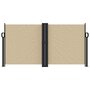 Voir la diapositive 3 : VIDAXL Auvent lateral retractable beige 120x1000 cm