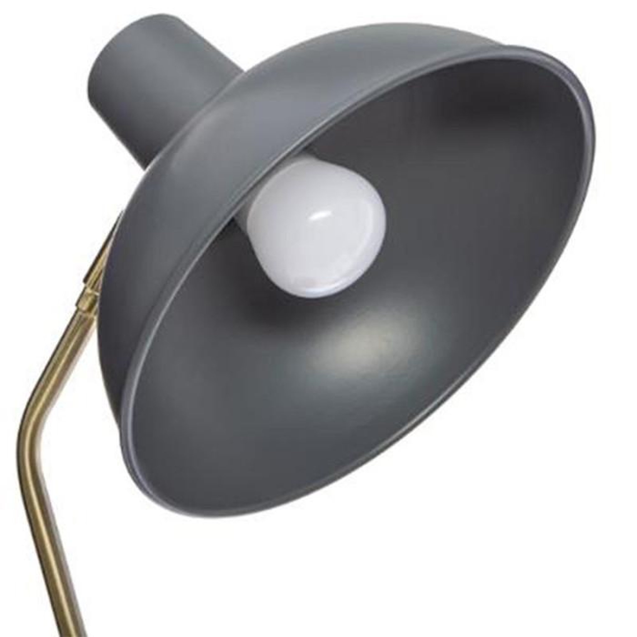 Voir la diapositive 3 : ATMOSPHERA Lampe à poser en métal  célia  38cm gris