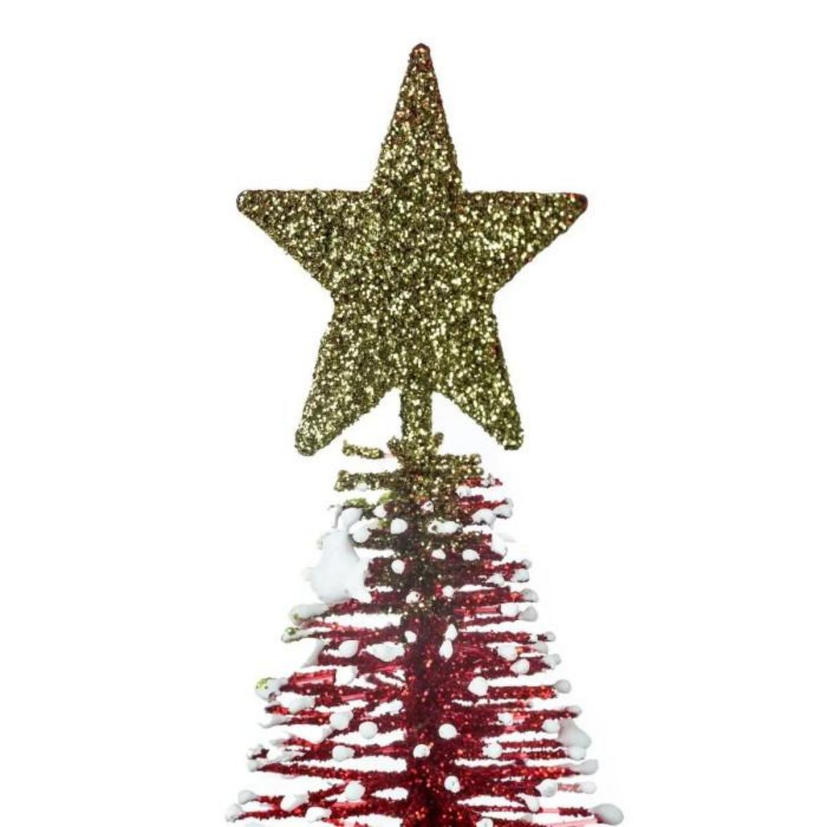 ATMOSPHERA Sapin de Table à Poser  Soir de Noël  15cm Rouge