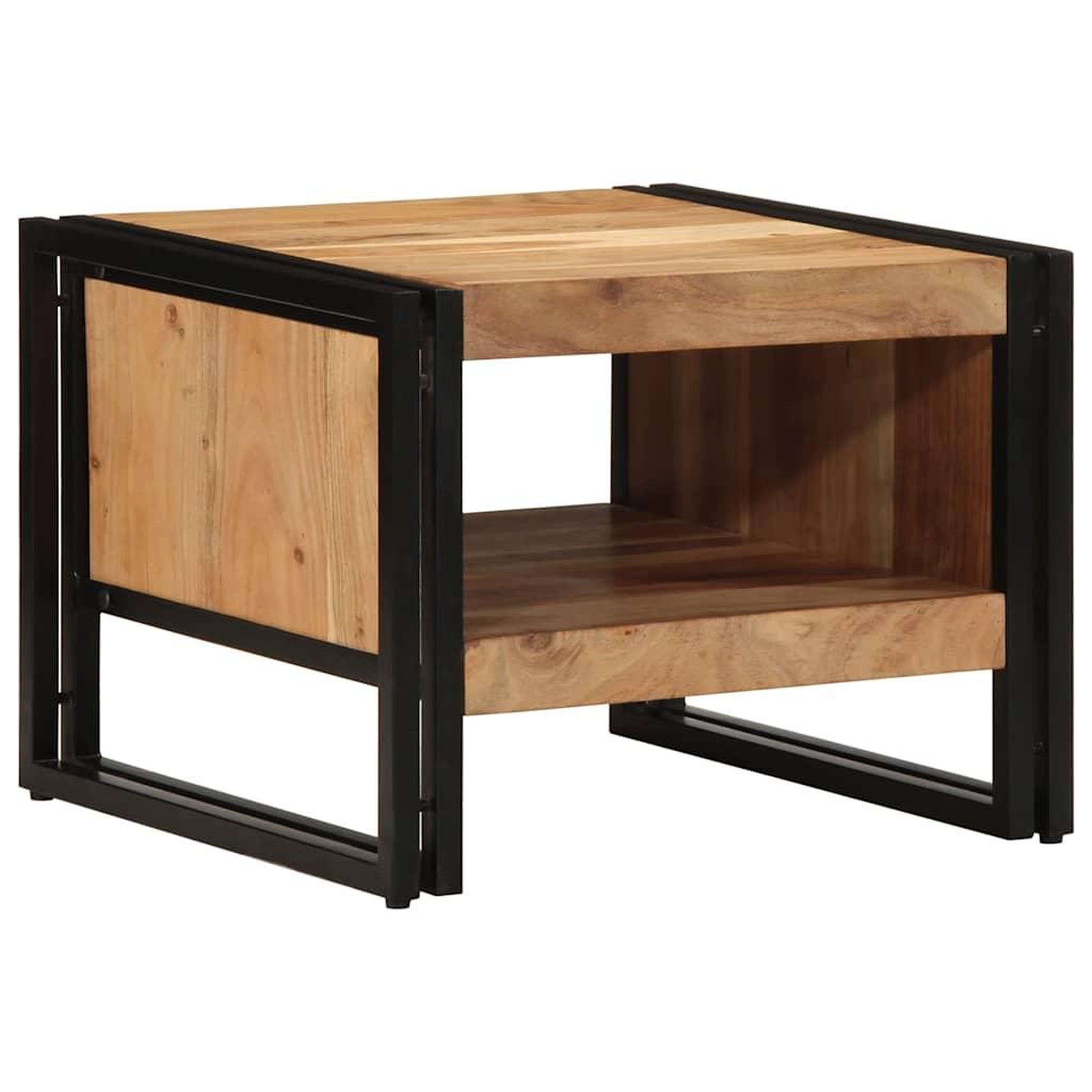 Voir la diapositive 3 : VIDAXL Table basse 50x50x38 cm bois massif acacia