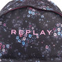 Voir la diapositive 5 : REPLAY Sac à dos 1 compartiment noir motif fleurs REPLAY