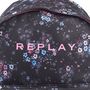 Voir la diapositive 5 : REPLAY Sac à dos 1 compartiment noir motif fleurs REPLAY