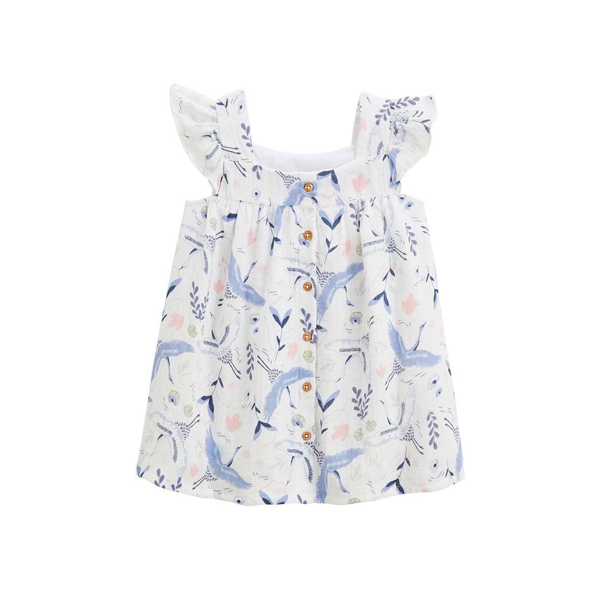 Voir la diapositive 2 : Petit Béguin Robe enfant en gaze de coton tiana