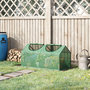 Voir la diapositive 2 : OUTSUNNY Mini serre de jardin serre à tomates 120 x 60 x 60 cm 2 fenêtres zippées enroulables acier thermolaqué PE haute densité vert