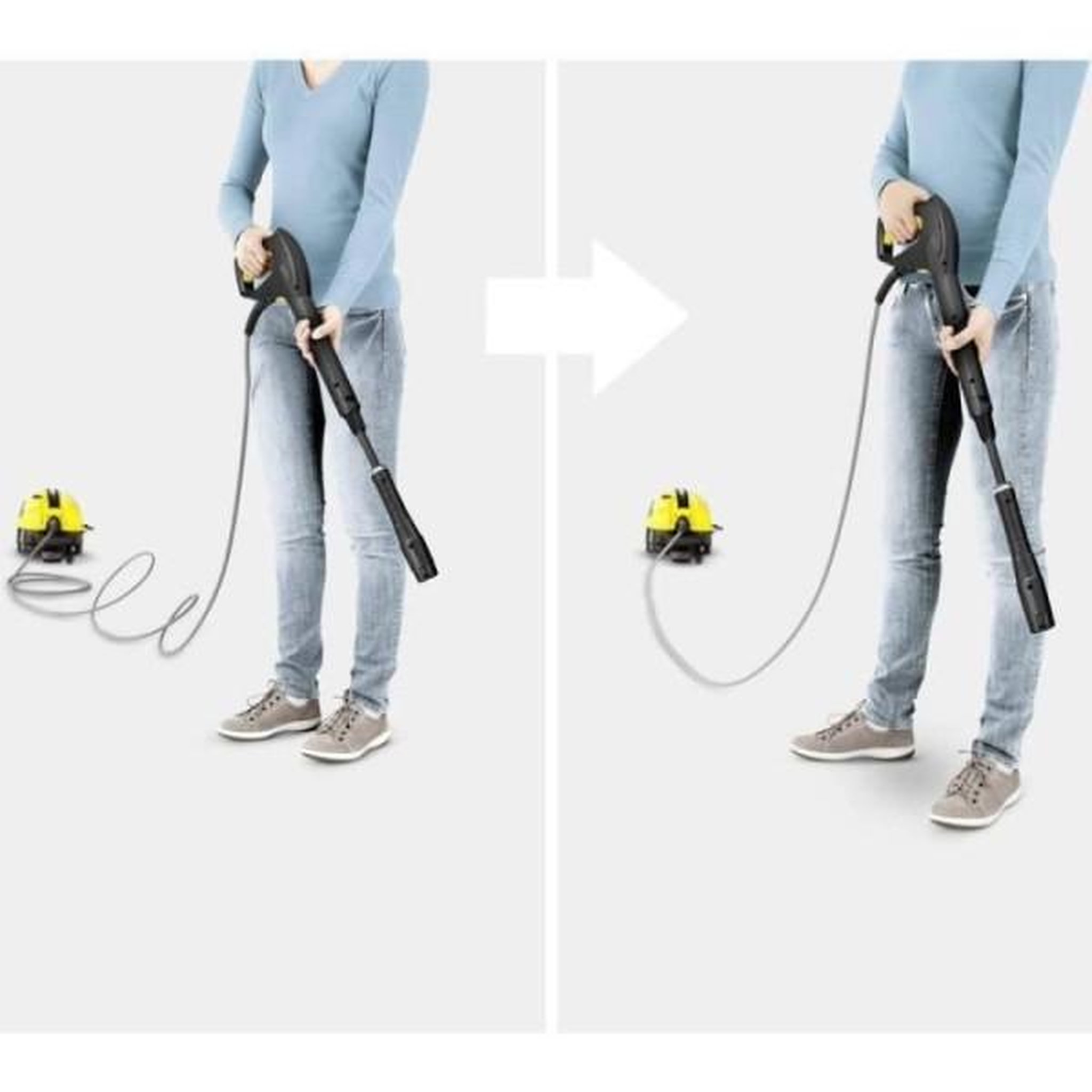 Voir la diapositive 3 : KARCHER Tuyau flexible haute pression premium flex anti twist 10 m pour nettoyeurs kärcher k2 a k7 avec quick connect