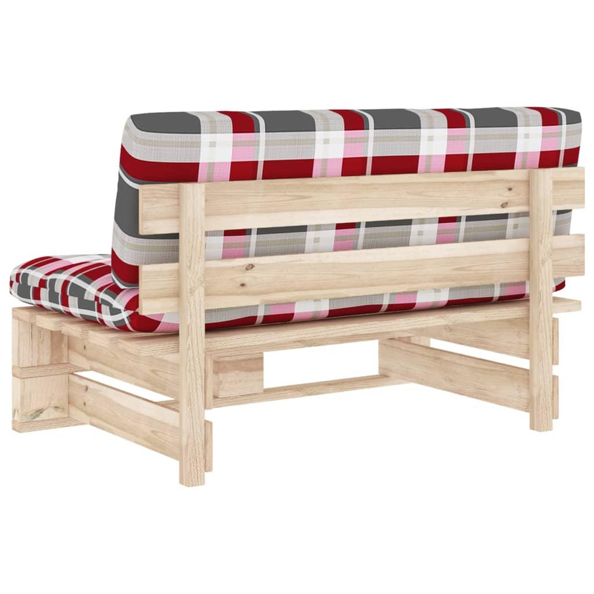 Voir la diapositive 5 : VIDAXL Canape central palette de jardin bois de pin impregne