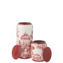 Voir la diapositive 4 : Paris Prix Pot en Porcelaine  Moriko  23cm Rouge & Blanc