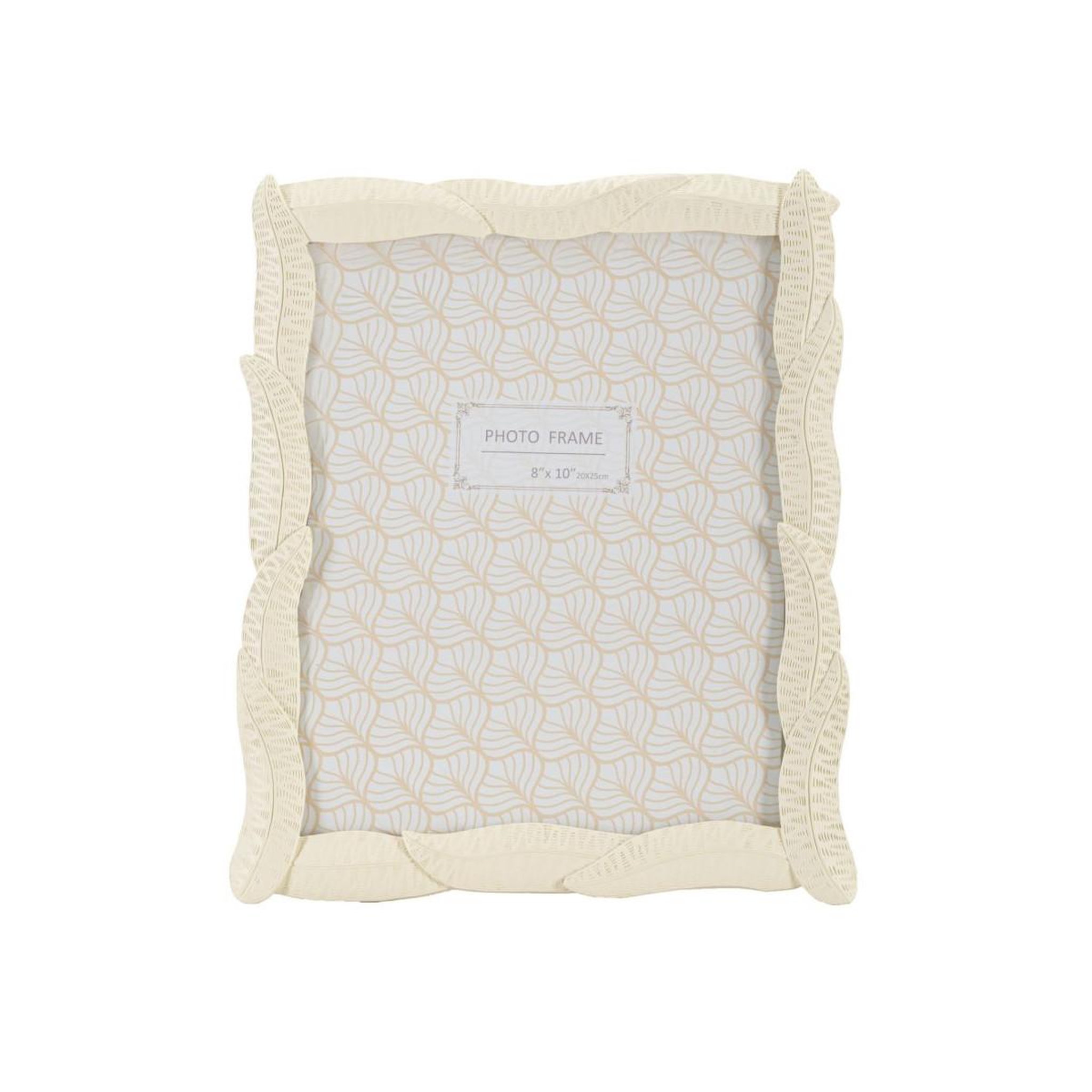Voir la diapositive 2 : Paris Prix Cadre photo déco feuilles  snake  20x25cm crème