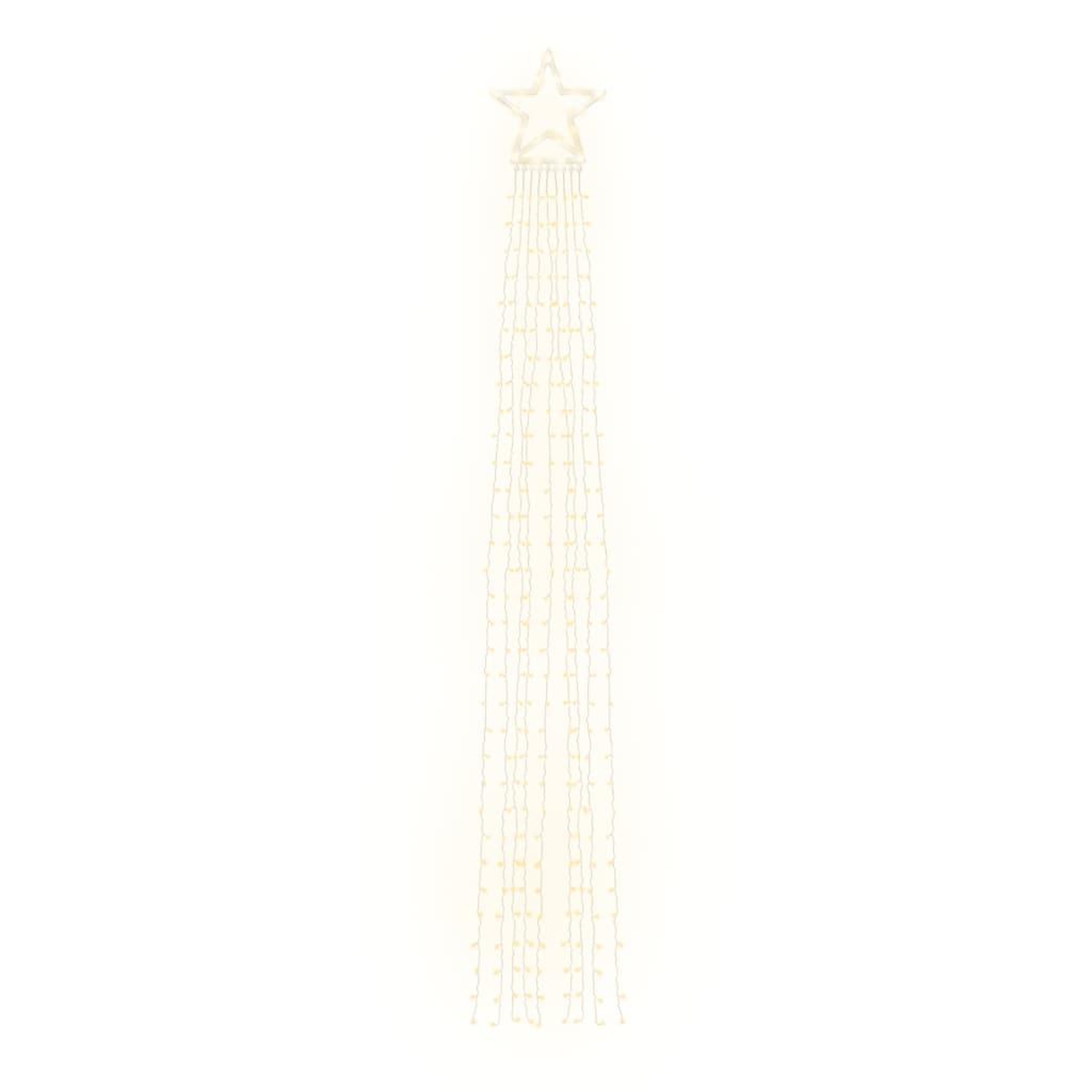 Voir la diapositive 4 : VIDAXL Guirlande de sapin de Noël 320 LED blanc chaud 375 cm