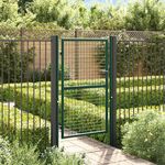 VIDAXL Portail de cloture acier 100x150 cm vert