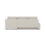 Voir la diapositive 6 : LISA DESIGN Mahina - canapé d'angle droit 4 places convertible avec coffre en tissu texturé