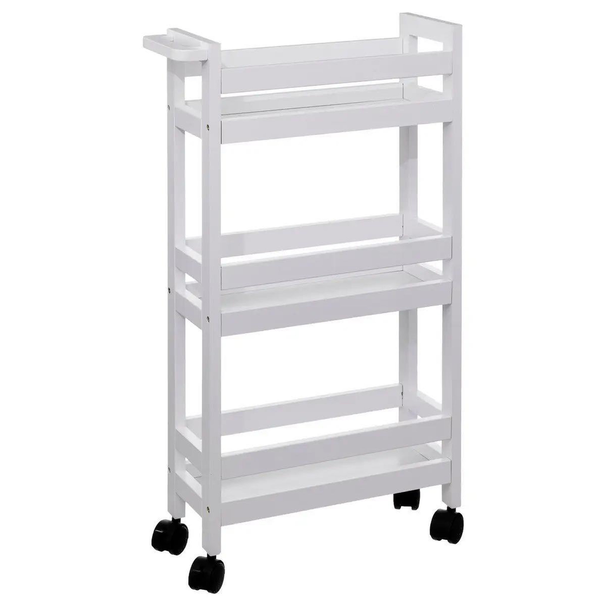 FIVE Desserte de cuisine  3 niveaux  75cm blanc coton